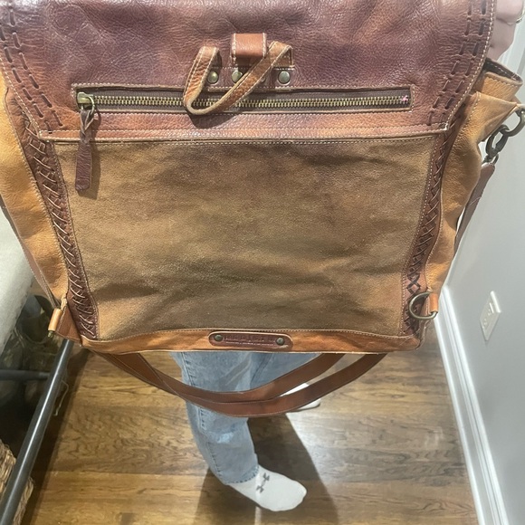 Bed Stu Genuine Leather Arian Convertible Tote Backpack - Picture 12 of 15